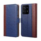 For Xiaomi Mix 4 Ostrich Texture Horizontal Flip Leather Phone Case with Holder & Card Slots & Wallet(Blue) - 1