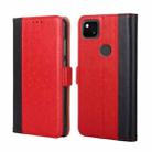 For Google Pixel 4a Ostrich Texture Horizontal Flip Leather Phone Case with Holder & Card Slots & Wallet(Red) - 1