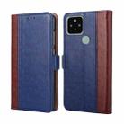 For Google Pixel 5 Ostrich Texture Horizontal Flip Leather Phone Case with Holder & Card Slots & Wallet(Blue) - 1