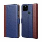 For Google Pixel 5a 5G Ostrich Texture Horizontal Flip Leather Phone Case with Holder & Card Slots & Wallet(Blue) - 1