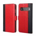 For Google Pixel 6 Pro Ostrich Texture Horizontal Flip Leather Phone Case with Holder & Card Slots & Wallet(Red) - 1