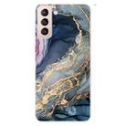 For Samsung Galaxy S22 5G Marble Pattern Shockproof TPU Protective Case(Abstract Gold) - 1