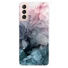 For Samsung Galaxy S22+ 5G Marble Pattern Shockproof TPU Protective Case(Abstract Light Pink) - 1