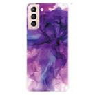 For Samsung Galaxy S22+ 5G Marble Pattern Shockproof TPU Protective Case(Abstract Purple) - 1
