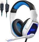 SADES MH901 7.1 Channel USB Adjustable Gaming Headset with Microphone(Blue White) - 1