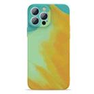 Watercolor TPU Shockproof Phone Case For iPhone 13 Pro Max(Autumn Yellow) - 1