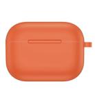 For AirPods Pro Thicken Silicone Round Bottom Earphone Protective Case(Hermes Orange) - 1