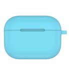 For AirPods Pro Thicken Silicone Round Bottom Earphone Protective Case(Emerald Green) - 1
