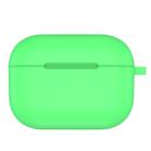 For AirPods Pro Thicken Silicone Round Bottom Earphone Protective Case(Green) - 1