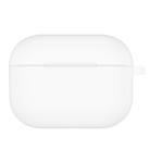 For AirPods Pro Thicken Silicone Round Bottom Earphone Protective Case(White) - 1