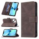 For iPhone 13 mini Magnetic Clasp RFID Blocking Anti-Theft Leather Case with Holder & Card Slots & Wallet (Brown) - 1