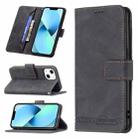For iPhone 13 mini Magnetic Clasp RFID Blocking Anti-Theft Leather Case with Holder & Card Slots & Wallet (Black) - 1