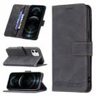 For iPhone 12 / 12 Pro Magnetic Clasp RFID Blocking Anti-Theft Leather Case with Holder & Card Slots & Wallet(Black) - 1