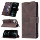 For iPhone 12 Pro Max Magnetic Clasp RFID Blocking Anti-Theft Leather Case with Holder & Card Slots & Wallet(Brown) - 1