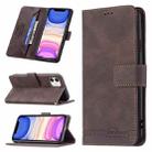 For iPhone 11 Magnetic Clasp RFID Blocking Anti-Theft Leather Case with Holder & Card Slots & Wallet (Brown) - 1