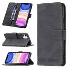 For iPhone 11 Magnetic Clasp RFID Blocking Anti-Theft Leather Case with Holder & Card Slots & Wallet (Black) - 1