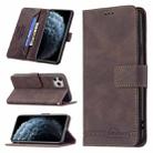 For iPhone 11 Pro Max Magnetic Clasp RFID Blocking Anti-Theft Leather Case with Holder & Card Slots & Wallet (Brown) - 1