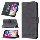 For iPhone X / XS Magnetic Clasp RFID Blocking Anti-Theft Leather Case with Holder & Card Slots & Wallet(Black) - 1