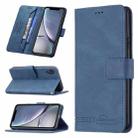 For iPhone XR Magnetic Clasp RFID Blocking Anti-Theft Leather Case with Holder & Card Slots & Wallet(Blue) - 1