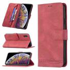 For iPhone XS Max Magnetic Clasp RFID Blocking Anti-Theft Leather Case with Holder & Card Slots & Wallet(Red) - 1