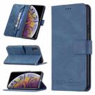 For iPhone XS Max Magnetic Clasp RFID Blocking Anti-Theft Leather Case with Holder & Card Slots & Wallet(Blue) - 1
