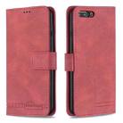 Magnetic Clasp RFID Blocking Anti-Theft Leather Case with Holder & Card Slots & Wallet For iPhone 7 Plus / 8 Plus(Red) - 1