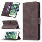 Magnetic Clasp RFID Blocking Anti-Theft Leather Case with Holder & Card Slots & Wallet For iPhone 7 Plus / 8 Plus(Brown) - 1