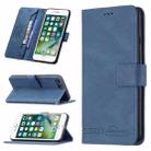 Magnetic Clasp RFID Blocking Anti-Theft Leather Case with Holder & Card Slots & Wallet For iPhone 7 Plus / 8 Plus(Blue) - 1