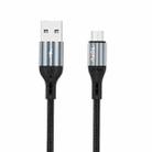 TOTUDESIGN BM-006 Speedy Series II Micro USB Charging Data Cable, Length: 1.2m(Grey) - 1