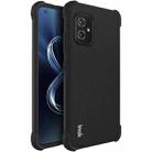 For Asus Zenfone 8 ZS590KS IMAK All-inclusive Shockproof Airbag TPU Case with Screen Protector(Matte Black) - 1
