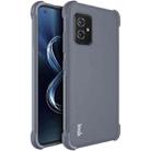 For Asus Zenfone 8 ZS590KS IMAK All-inclusive Shockproof Airbag TPU Case with Screen Protector(Matte Grey) - 1
