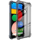 For Google Pixel 5a 5G IMAK All-inclusive Shockproof Airbag TPU Case with Screen Protector(Transparent Black) - 1