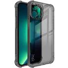 For iPhone 13 Pro IMAK All-inclusive Shockproof Airbag TPU Phone Case with Screen Protector (Transparent Black) - 1