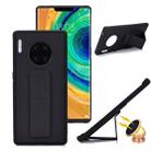 For Huawei Mate 30 Shockproof PC + TPU Protective Case with Wristband & Holder(Black) - 1