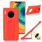 For Huawei Mate 30 Shockproof PC + TPU Protective Case with Wristband & Holder(Red) - 1
