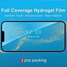 For iPhone 13 2pcs IMAK Curved Full Screen Hydrogel Film Front Protector - 2