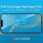 For iPhone 13 mini 2pcs IMAK Curved Full Screen Hydrogel Film Front Protector - 2