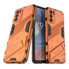 For OPPO K9 Pro Punk Armor 2 in 1 PC + TPU Shockproof Phone Case with Invisible Holder(Orange) - 1