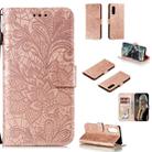 For Sony Xperia 5 Lace Flower Horizontal Flip Leather Case with Holder & Card Slots & Wallet & Photo Frame(Rose Gold) - 1