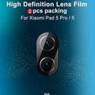 For Xiaomi Pad 5 Pro / 5 2 PCS IMAK Explosion-proof HD Rear Camera Lens Tempered Tablet Glass Film - 8
