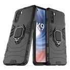 For OPPO K9 Pro PC + TPU Shockproof Protective Phone Case with Magnetic Ring Holder(Black) - 1