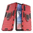 For OPPO K9 Pro PC + TPU Shockproof Protective Phone Case with Magnetic Ring Holder(Red) - 1