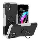 For Motorola Moto Edge 20 Lite Armor Bear Shockproof PC + TPU Phone Protective Case with Ring Holder(White) - 1