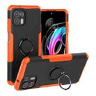 For Motorola Moto Edge 20 Lite Armor Bear Shockproof PC + TPU Phone Protective Case with Ring Holder(Orange) - 1