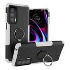 For Motorola Edge 2021 Armor Bear Shockproof PC + TPU Phone Protective Case with Ring Holder(White) - 1