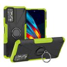 For Tecno Pova 2 Armor Bear Shockproof PC + TPU Phone Protective Case with Ring Holder(Green) - 1