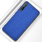 For Huawei Enjoy 10s Shockproof Cloth Texture PC+ TPU Protective Case(Blue) - 1