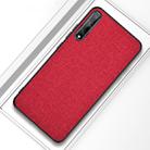 For Huawei Enjoy 10s Shockproof Cloth Texture PC+ TPU Protective Case(Red) - 1