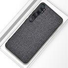 For Xiaomi Mi CC9 Pro Shockproof Cloth Texture PC+ TPU Protective Case(Grey) - 1