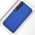 For Xiaomi Mi CC9 Pro Shockproof Cloth Texture PC+ TPU Protective Case(Blue) - 1